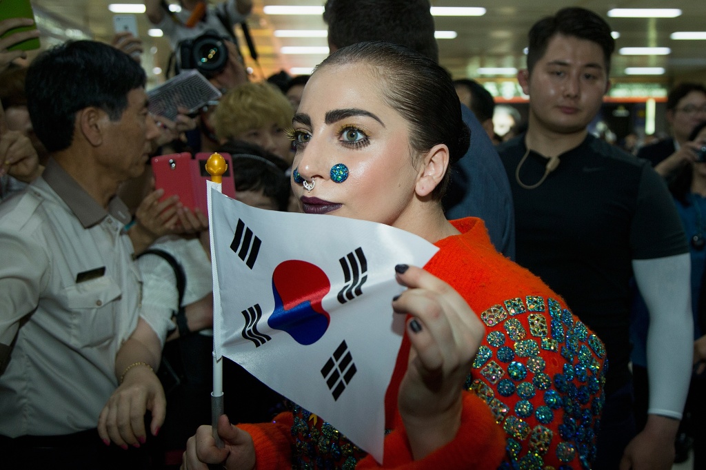 Lady Gaga Arrives In South Korea